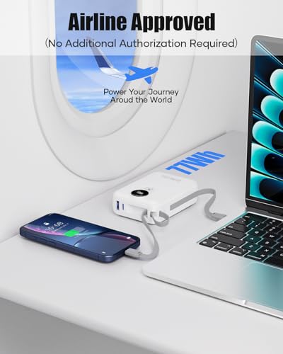 Chargeur portable USB C 20000mAh multiprise haute capacité rapide - 5