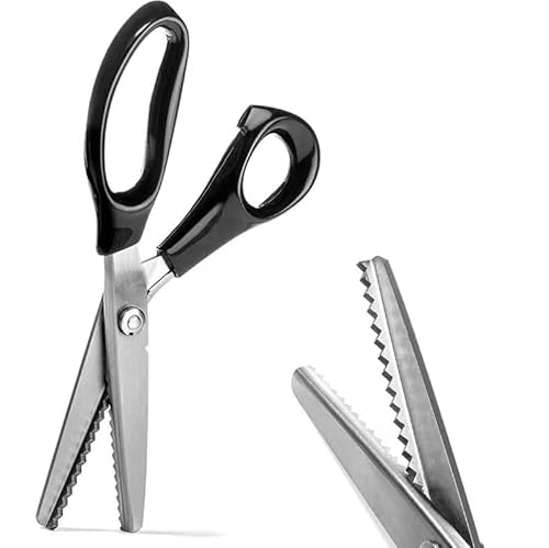 Belle of Hope Pinking Shears for Lace Front Wigs and Toppers, Stainless Steel, Serated Edge for Clean Cut, 5mm