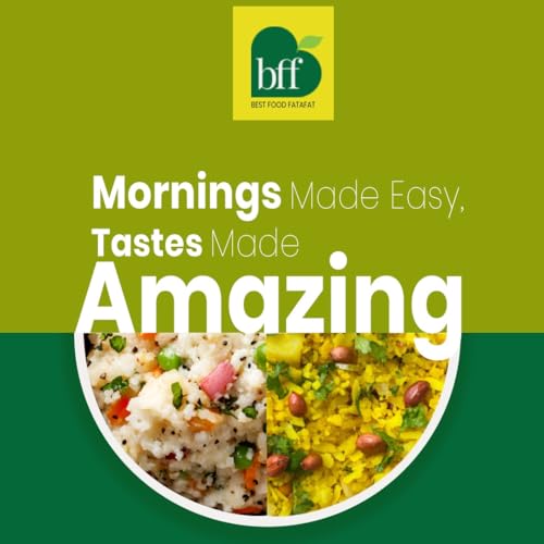 Image of Quick Breakfast Duo: Instant Poha & Instant Upma (90g each) | Indian Breakfast Mix | Just Add Hot Water | Quick & Easy Meal for Home, Office & Travel