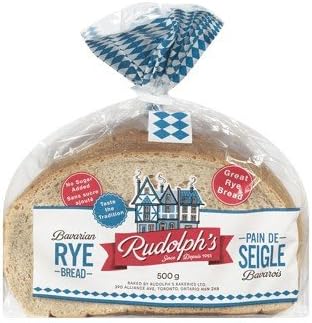Rudolphs Bavarian Rye Bread 16oz. Seedless Sliced Sandwich Loaf