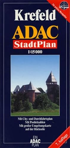 ADAC Stadtplan Krefeld 1 : 20 000: Mit Cityplan. Mit Rad- und Wanderwegen. Mit Postleitzahlen. Mit großer Umgebungskarte