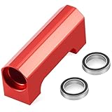 For X-Maxx 1/5 Aluminum Alloy Center Drive Shaft Bearing Mount RC Car Monster Truck Upgrade Parts RC Car Toys Parts(Red)