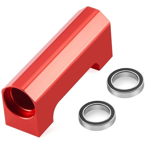 For X-Maxx 1/5 Aluminum Alloy Center Drive Shaft Bearing Mount RC Car Monster Truck Upgrade Parts RC Car Toys Parts(Red)