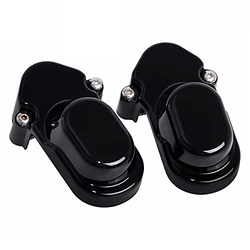 Motorcycle Black Rear Axle Nut Cover Bolt Cap Kit Fork Tube Cap For Harley Sportster Iron Xl 883 1200 48 72 2005-2017 (Pack 2) #TOP4