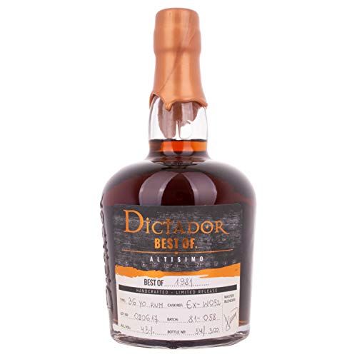 Dictador BEST OF 1981 ALTISIMO Colombian Rum Limited Release 43,00% 0.7 l.
