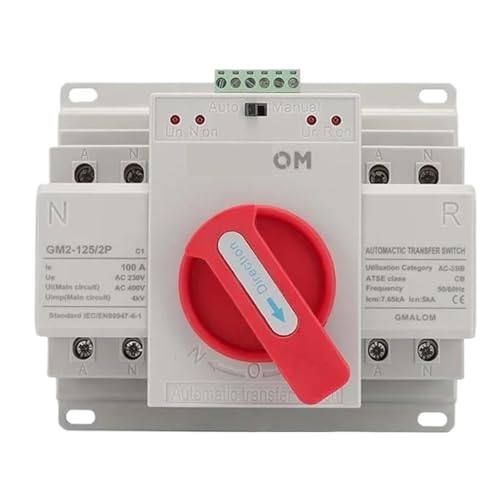 Interrupteur de transfert ATS 220V 4P 63A pour double alimentation électrique
