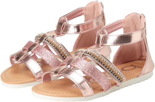 Bebe Girls’ Sandals – Rhinestone And Glitter Strap Gladiator Sandals thumb #3