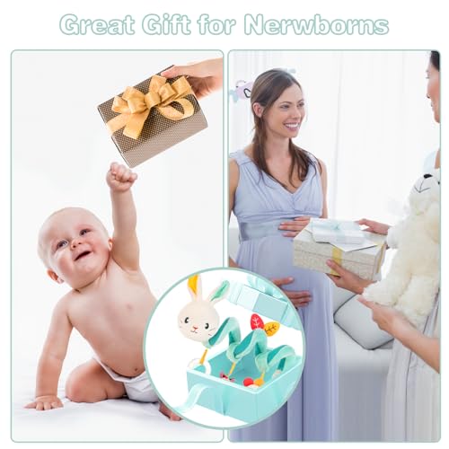 Image of FATI Car Seat Toys for Babies 0-6 Months, Stroller & Crib Toys with Squeaker Rattles - Ideal Gifts
