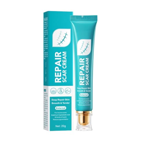 ZQESAMZ Crema de gel cicatricial avanzada scar cream, adecuada para cicatrices quirúrgicas, estrías, acné, lesiones, keloides, eficaz para cicatrices nuevas y antiguas (Blue, Normal)