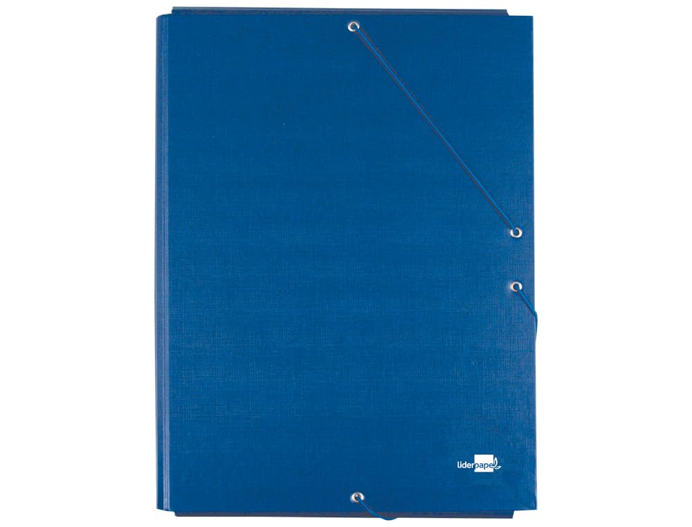 liderpapel CS08 - Elasticated Folder 3 Flaps, blue