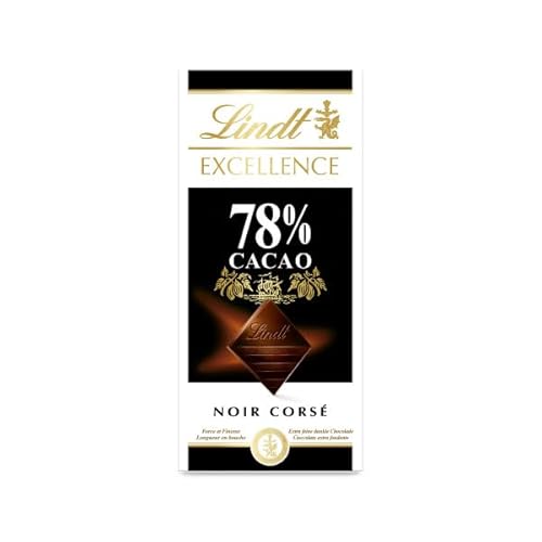 Lindt - Tablette 78% Cacao EXCELLENCE - Chocolat Noir, 100g