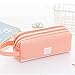 Produktbild Hhyyqx Federmäppchen Doppelte Reißverschluss-große Bleistift-Kasten Kawaii Schule Pencilcase Big Pen Box-Mädchen-Geschenke Nette Papier- und Schreibwaren Beutel (Farbe : Rosa)