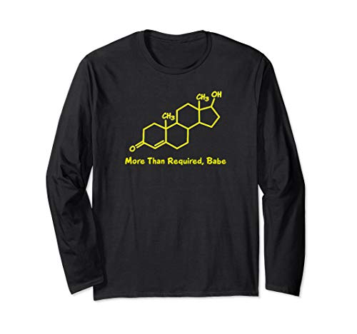 Testosterone Male Sex Hormone Steroid Muscle Man Long Sleeve T-Shirt Testosterone Male Sex Hormone Steroid Muscle Man Long Sleeve T-Shirt