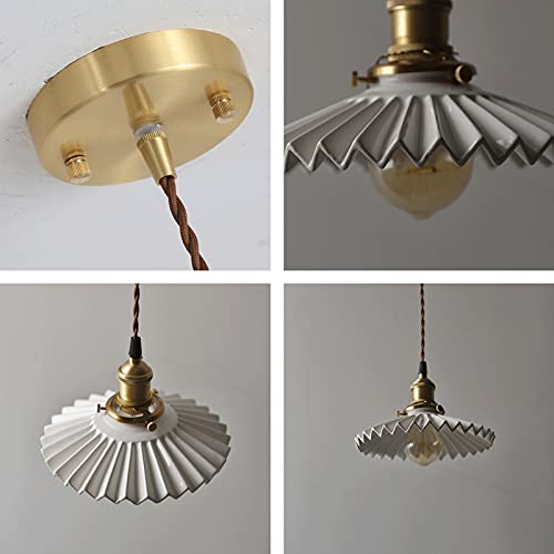 Lustre plissé ajustable E27 fini les éclairages agressifs au salon - 6