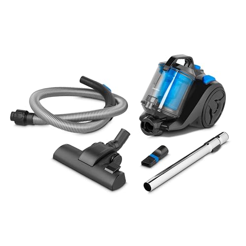 MEDION E2001 Zyklon-Staubsauger (beutellos, 800 Watt Leistung, 2 Liter Staubbehälterkapazität, 7 m...