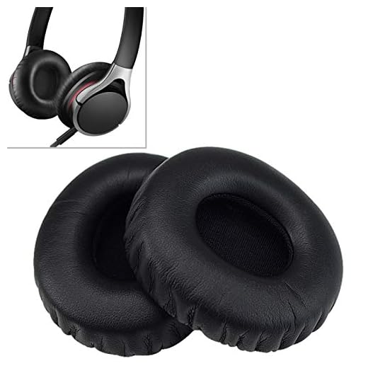 Ebogor för 1 par svamp hörlurar skyddsväska med kortspänne för Sony MDR-10RC (Color : Black)