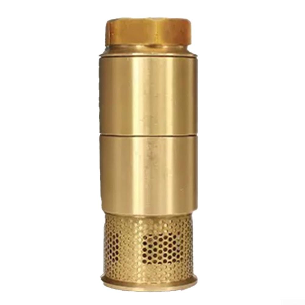 Válvula de base de cobre doble antirretorno para depósito de aceite, válvula antirretorno de cobre con filtro filtro válvula inferior para dispensador de combustible y depósitos de aceite, válvula de