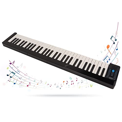 Sxhlseller Piano Numérique Pliable, Piano électrique Portable, 61 Touches, Piano Numérique Bluetooth MIDI Intelligent… - Les Beatles, Paul McCartney, John Lennon, RIngo Starr, George Harrison Sxhlseller Piano Numérique Pliable, Piano électrique Portable, 61 Touches, Piano Numérique Bluetooth MIDI Intelligent…