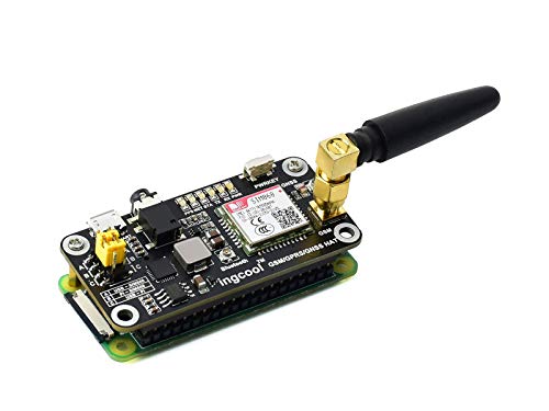 Ingcool Gsm/Gprs/Gnss Bluetooth Hat Expansion Board For Raspberry Pi 4B/ 3B+/ 3B/ 2B/ Zero W/Zero, Based On Sim868 Module Supports Sms, Phone Call, Global Position, Transfer Data, Etc. #TOP5