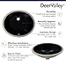 DeerValley DV-1U303B Black Undermount Bathroom Sink 18'' x 15'' Oval Ceramic Sink Bathroom Vessel Sink with Overflow Hole