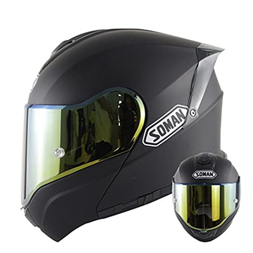 Casque De Moto Avant Rabattable Modulaire Bluetooth, Casque De Moto Modulaire Intégré Bluetooth Avec Double Visière Pour Hommes Et Femmes Adultes, Approuvé Par Le DOT/ECE B2,4XL
