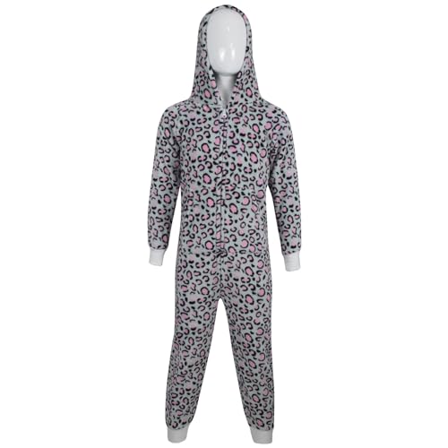 Miniatura 2 de A2z 4 Kids Disfraz De Leopardo Para Niños Y Niñas, Color Rosa Y Gris, De Una Pieza, Extrasuave Y Esponjoso, Todo En Uno, Disfraz De Halloween De 2 A 13 Años Leopard Pink Grey 134 Cm-140 Cm