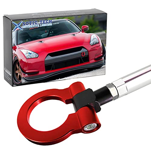 JDM Screw-ON Red Sport Racing Aluminum Front Rear Bumper Tow Hook for Nissan 370Z GTR Juke Infiniti G37 QX70 FX35