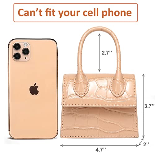 Image of CATMICOO Mini Purse for Women, Mini Bag with Crocodile Pattern