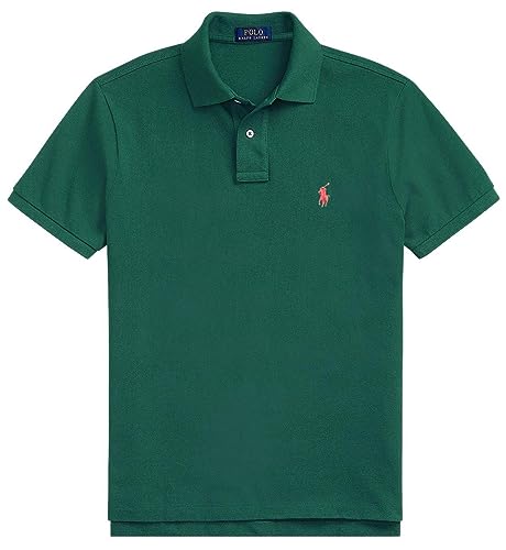 POLO RALPH LAUREN Men Custom Fit Mesh Pony Logo Shirt (XXL