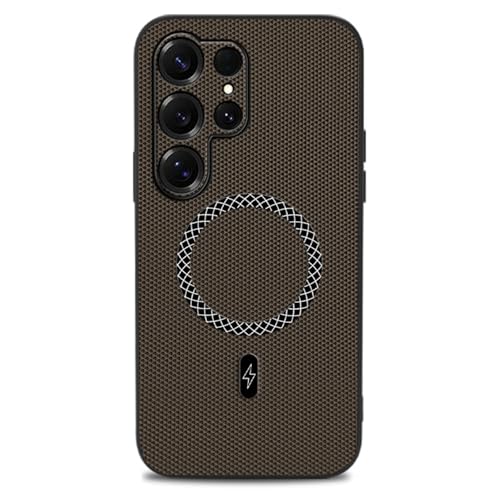 Étui magnétique pour Samsung Galaxy S26 Plus coque cuir rétro gris