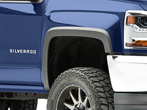 RedRock Duratek OEM Style Fender Flares Precision-Fit Body Styling | Heavy Duty Mud Guard Fenders | Compatible with 2014 2018 Chevrolet Silverado 1500