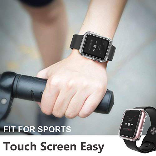 Compatible Apple Watch Case Gold 42mm, TPU Plated Cover Scratch-Resistant Protective Protector Bumper iwatch Series 1 Series 2 Series 3 Sport Edition