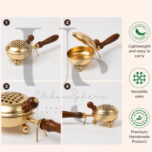 Image of Stylish Metal Dhoop Holder Incense Burner Loban Dani Dhoop Dani Aarti Metal Loban Dhoop Dani /Dhoop Dani Stand Burner for Home Office Temple Puja.