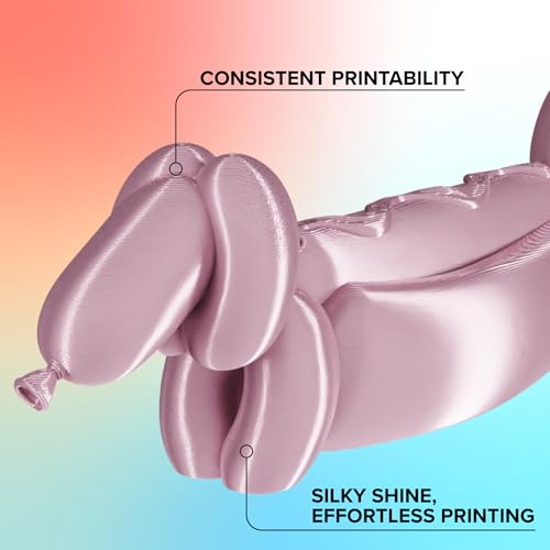 Image of Polymaker Panchroma Silk PLA Filament 1.75mm 1kg, Shiny Rose Gold, New and Improved Formula, Better Strength, Printing Speed and Clog-Free. Works in Most FDM and Multicolor 3D Printers.