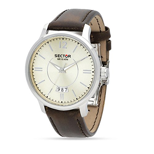 Preisvergleich Produktbild Sector Herren-Armbanduhr Analog Quarz Leder R3251593002