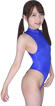 レオタード　ハイレグ　穴あき　光沢ブルー×シアーグレー Amazon.co.jp: LEOHEX シアーレオタードクリアシャイニー T