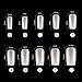 Full Cover Acrylic False Nail Tips, 500PCS Fake Nail Shape Artificial False Nails Tips 10 Sizes with Case for Nail Art Salons and Home DIY (Natural)