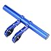 UPANBIKE Extenseur de Guidon de vélo en Alliage d'aluminium Support Support Extension pour Compteur de Vitesse de vélo Phare Lampe de Poche, Bleu Pince Double 20 cm
