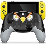 【6 Achsen Gyroskop & Einstellbarer Turbo & Doppelmotor】Dieser Pro Switch Controller mit 3 Turbo-Stufen (schnell, mittel und langsam) und 4 Vibrationsstufen (100 %-70 %-30 %-0 %) steigert Ihr Spielvergnügen. Der eingebaute 6-Achsen-Kreisel des Wireless-Controllers erkennt automatisch Bewegungen, um präzise Geschwindigkeit und genaue Steuerung ohne Verzögerung für ein verbessertes Kontrollgefühl zu liefern, sodass Sie besser in das Spiel eintauchen können.