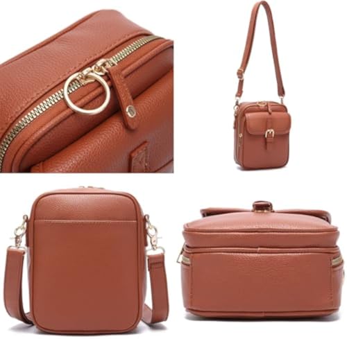 Forcipower Crossbody Leather Bag,Anti-theft Forcipower07 Purse with RFID,Large Capacity Cross Body Bags for Women3