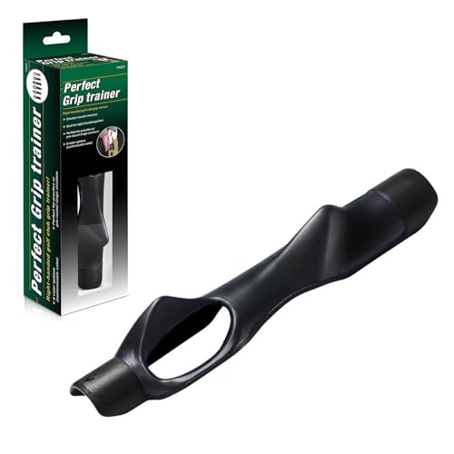 FCYZWP Golf Grip Trainer, Golf Training Aid,Golf Grip Kit,Golf Club Grips,Golf Swing Trainer Correct Hand Position,Improve Swing Rhythm,Golf Accessories Gifts (Black)