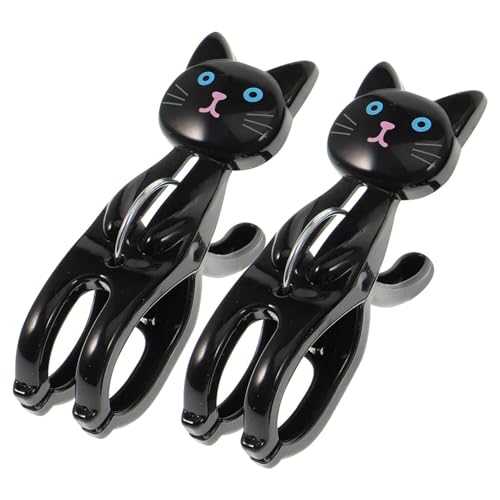 Pinzas para Ropa De Gato: Lindas Pinzas para Toallas Y Ropa Sucia, Estilo De Baño Lúdico con Forma De Gato De Dibujos Animados, Diseño De Clip Portátil + Agarre Sin Rastro, Material ABS con A