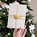 Whaline 500Pcs Gold Embossed Envelope Seals with Love Wax Looking Seal Wedding Stickers Self-Adhesive Envelope Label Foil Stickers for Baby Shower Invitation Party Favor Gift Packaging Greeting Card