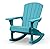 Keter Adirondack Rocker Resin Outdoor Furniture Patio Chair -Perfect for Porch, Pool, and Fire Pit Seating, Teal