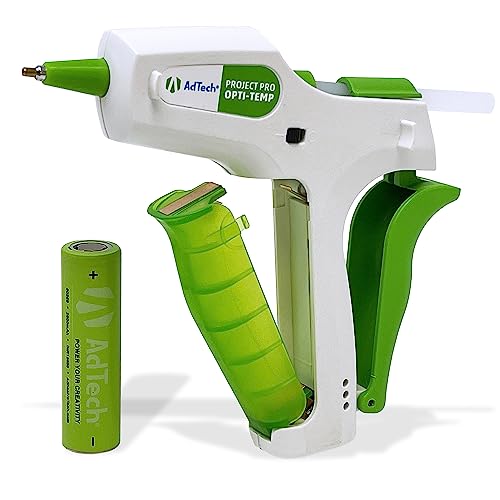 AdTech Project Pro Rechargeable Cordless Hot Glue Gun - Mini Glue Gun includes 10, 4" Artistick Stringless Glue Sticks - Precision Glue Gun with USB Charger - Image 2