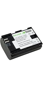 canon lp-e6p 2個 Canon LP-E6P Battery (2-Pack) and Dual Charger by Wasabi Power