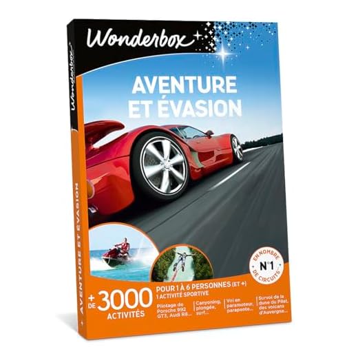 Coffret cadeau Wonderbox - AVENTURE ET EVASION - 3750 activités