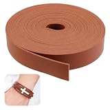 Flaches Lederband 5m Doppelseitig, Lederriemen 20mm Breit 1.4 mm Dick...