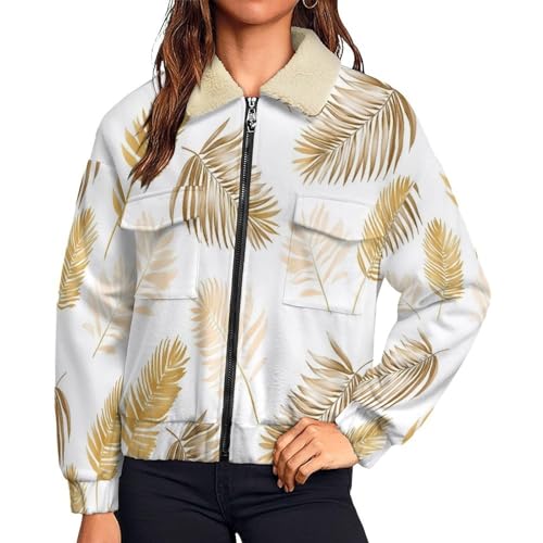 Blouson hiver chaud femme grand taille veste polaire doublée sherpa à fermeture