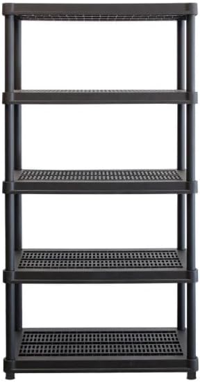 5‑Level Plastic Shelving System, 18